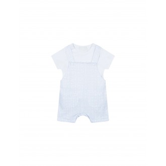 GIVENCHY KIDS Completo Bianco e Azzurro Con Motivo 4G