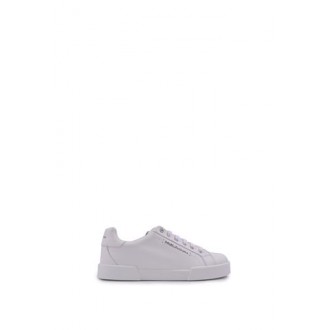 SNEAKERS IN PELLE CON LOGO