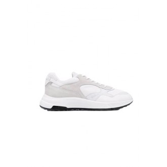 Sneakers HYPERLIGHT di Hogan, da uomo, colore bianco. Modello caratterizzato da tomaia in pelle e suede, dettagli in nabuk e logo impresso sul lato. Suola in gomma. 