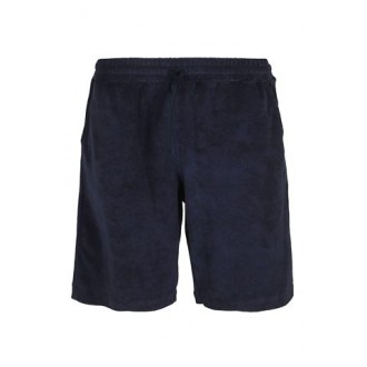 Bermuda di Ballantyne, da uomo, colore blu/black. Modello in spugna, tinta unita con coulisse alla vita. Vestibilità regolare. 