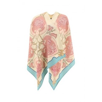 Mantella di Etro, da donna, colore multicolor. Modello realizzato in lana. Caratterizzato da stampa motivo a cuore e maniche a pipistrello. Frontale aperto e tasche a filetto. Vestibilità morbida. 