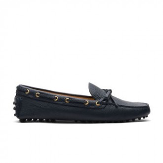 Driving shoes pelle martellata morbida 