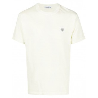 STONE ISLAND T-shirt a maniche corte in cotone verde chiaro