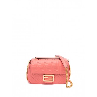 Fendi `Baguette Chain Midi` Leather Bag