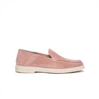 Mocassino da donna in suede rosa