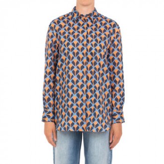 Camicia colorata stampa geometrica