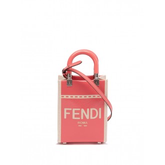 Fendi `Mini Sunshine Shopper` Canvas Mini Bag
