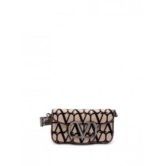 Valentino Garavani `Loco` Toile Iconographe` Mini Shoulder Bag