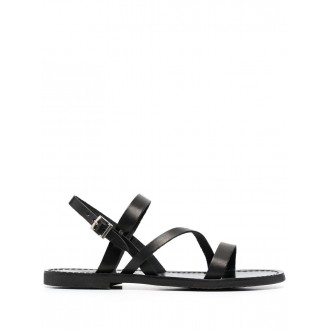 P.A.R.O.S.H. Sandali open toe in pelle nera
