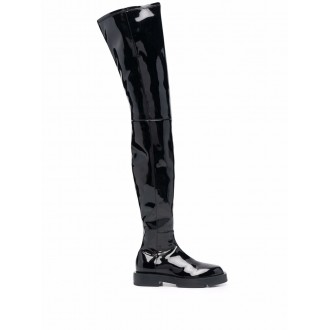 GIVENCHY Stivali neri al ginocchio con finitura lucida