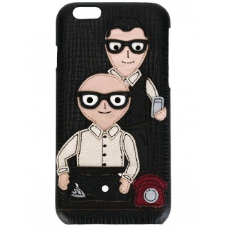 DOLCE & GABBANA case per iPhone 6 in pelle nera