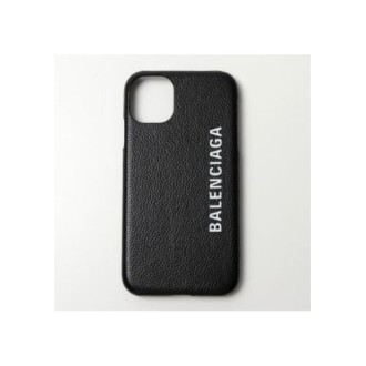 BALENCIAGA black calfskin iPhone 11 case