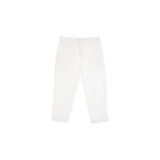 DONDUP JUNIOR Pantalone Chino Bianco