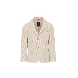 FAY KIDS Blazer a Righe Beige