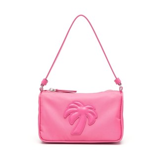 PALM ANGELS Pouch Rosa Con Logo Palm Tree