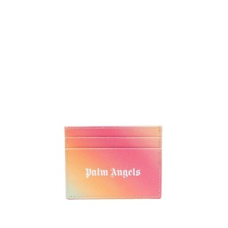 PALM ANGELS Porta Carte Multicolore Sfumato Con Logo