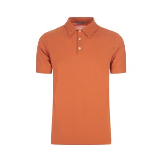 ZANONE Polo Slim Fit in IceCotton Arancione