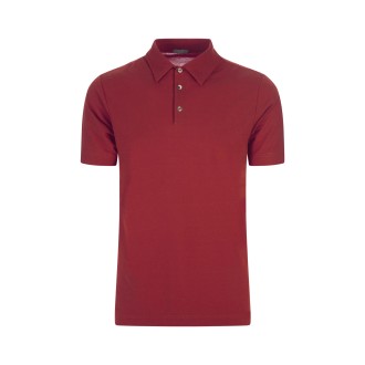 ZANONE Polo Slim Fit in IceCotton Rosso