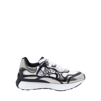 ALEXANDER MCQUEEN Sneakers Sprint Runner In Bianco/Nero/Beige