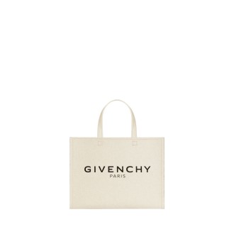 GIVENCHY Borsa G-Tote Piccola In Canvas Natural Beige