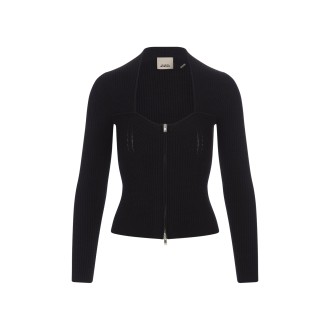 ISABEL MARANT Cardigan Zelie Nero Con Zip