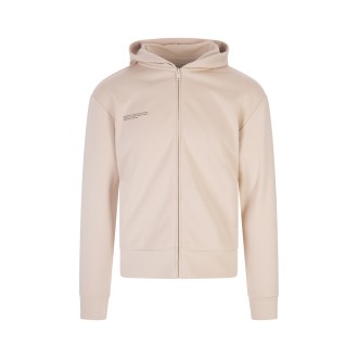 PANGAIA Felpa Con Zip e Cappuccio 365 Sabbia Unisex
