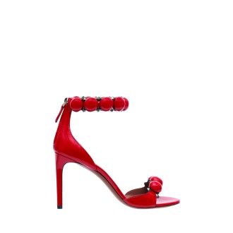 ALAIA Sandalo Bombe 90 Verniciato Rosso