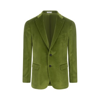 BOGLIOLI Giacca Monopetto In Velluto Verde