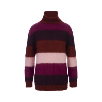 GIANLUCA CAPANNOLO Maglione Dolcevita a Strisce Multicolori
