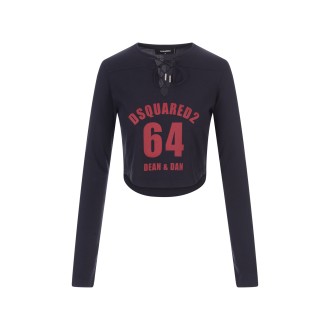 DSQUARED2 T-Shirt Cheerleader Blu