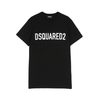 DSQUARED2 KIDS T-Shirt Nera Con Logo