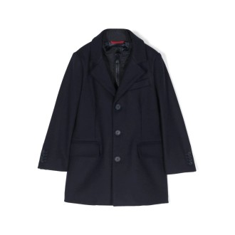 FAY KIDS Cappotto Monopetto Blu Navy