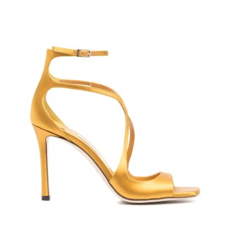 JIMMY CHOO Sandalo Azia 95 In Raso Sunflower