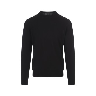 ZANONE Pullover Nero In Lana Pettinata