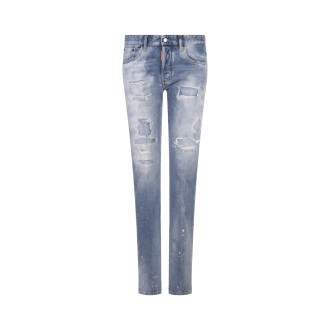 DSQUARED2 Light Ripped Wash 24/7 Jeans