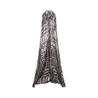 GIANLUCA CAPANNOLO Jumpsuit Wide-Leg Bianca Stampata