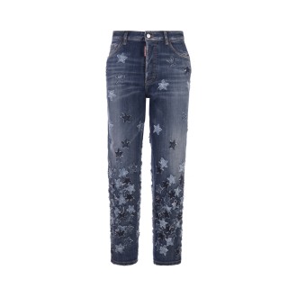 DSQUARED2 Medium Stars Wash Boston Jeans