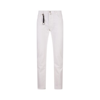 INCOTEX BLUE DIVISION Jeans Straight Leg In Denim Bianco