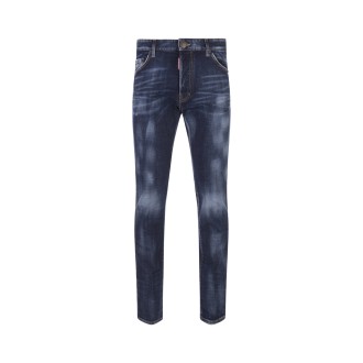 DSQUARED2 Dark Clean Wash Cool Guy Jeans In Blu
