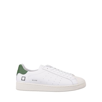D.A.T.E. Sneakers Base In Pelle White and Grey