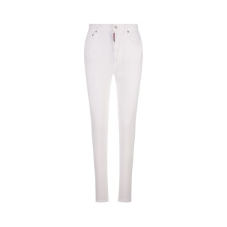 DSQUARED2 High Waist Twiggy Jeans Bianchi