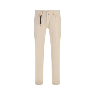 INCOTEX BLUE DIVISION Pantaloni In Velluto a Coste Beige