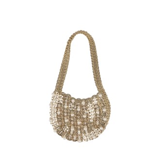 PACO RABANNE Gold And Pearls 1969 Moon Bag