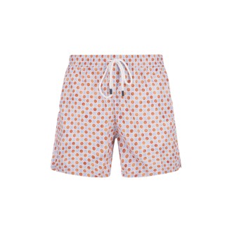FEDELI Costume Da Bagno Con Pattern Bicolore di Fiori e Pois