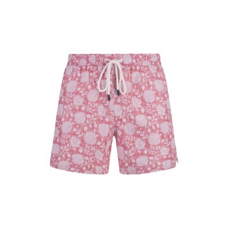 FEDELI Costume Da Bagno Rosa Con Pattern Di Fiori