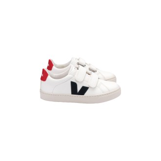 VEJA KIDS Sneakers Cromo ChromeFree Leather In White/Nautico Pekin