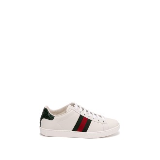 Gucci `Ace` Leather Sneakers