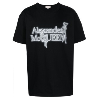 Alexander McQueen `Neon Skeleton` Print T-Shirt