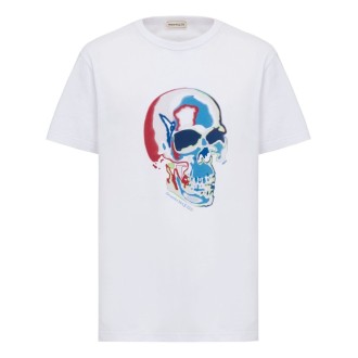 Alexander McQueen `Solarized Skull` Print T-Shirt