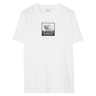 Burberry `Margot Ekd` Embroidered T-Shirt